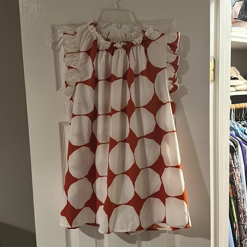 Boutique flutter sleeve top